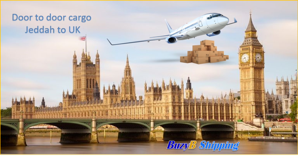 From Saudi UK cargo. Quick - a cargo plane will take your things to the UK from anywhere in the UK major airport in just 4-5 days. Delivery of cargo can vary from 3 - 7 working days form Door to airport; London Heathrow or BHX from Riyadh, Dammam, and Jeddah
