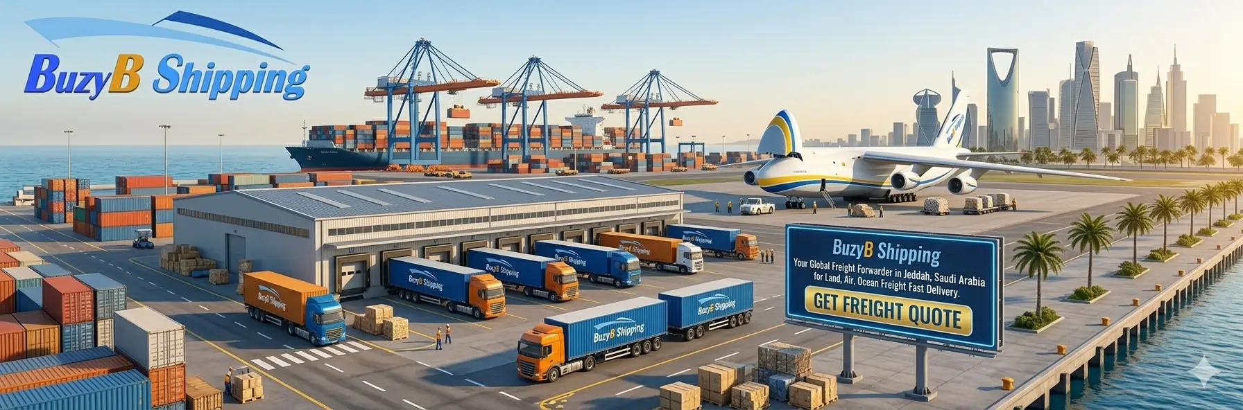 global freight forwarder in jeddah for land, air and ocean freight